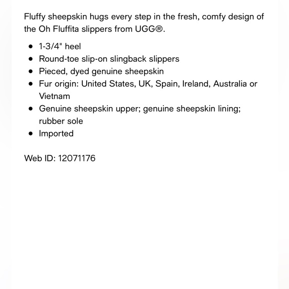 UGG® Oh Fluffita Slingback Slippers - Picture 6 of 9